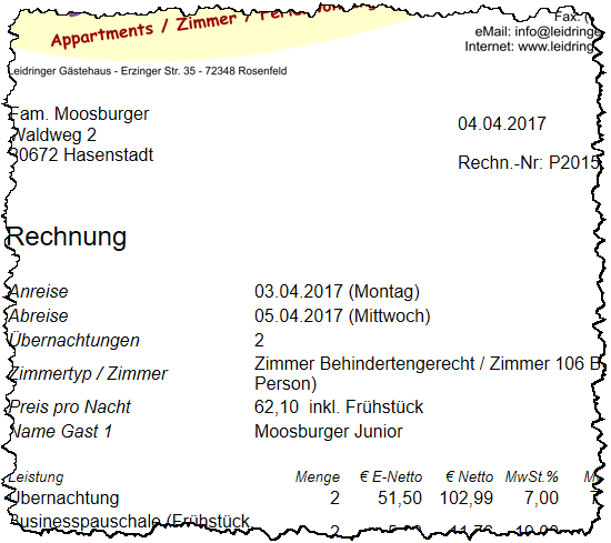 Rechnungen erstellen mit der Software